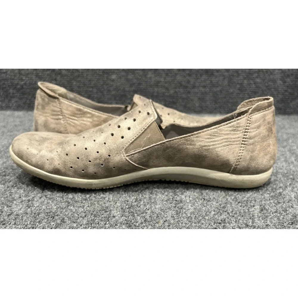 Mephisto Korie Perf Perforated Slip On Leather Lined Women's Shoes 7 Taupe